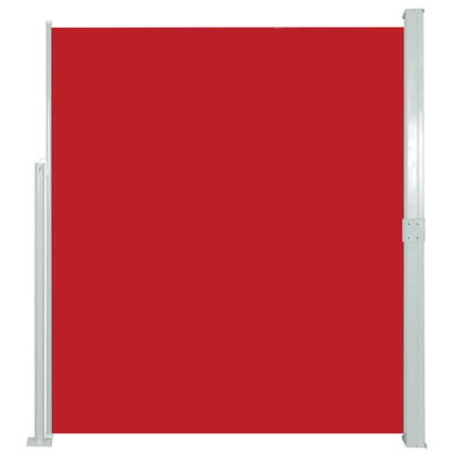 Vidaxl Toldo Lateral Retráctil De Jardín Rojo 170x300 Cm_0