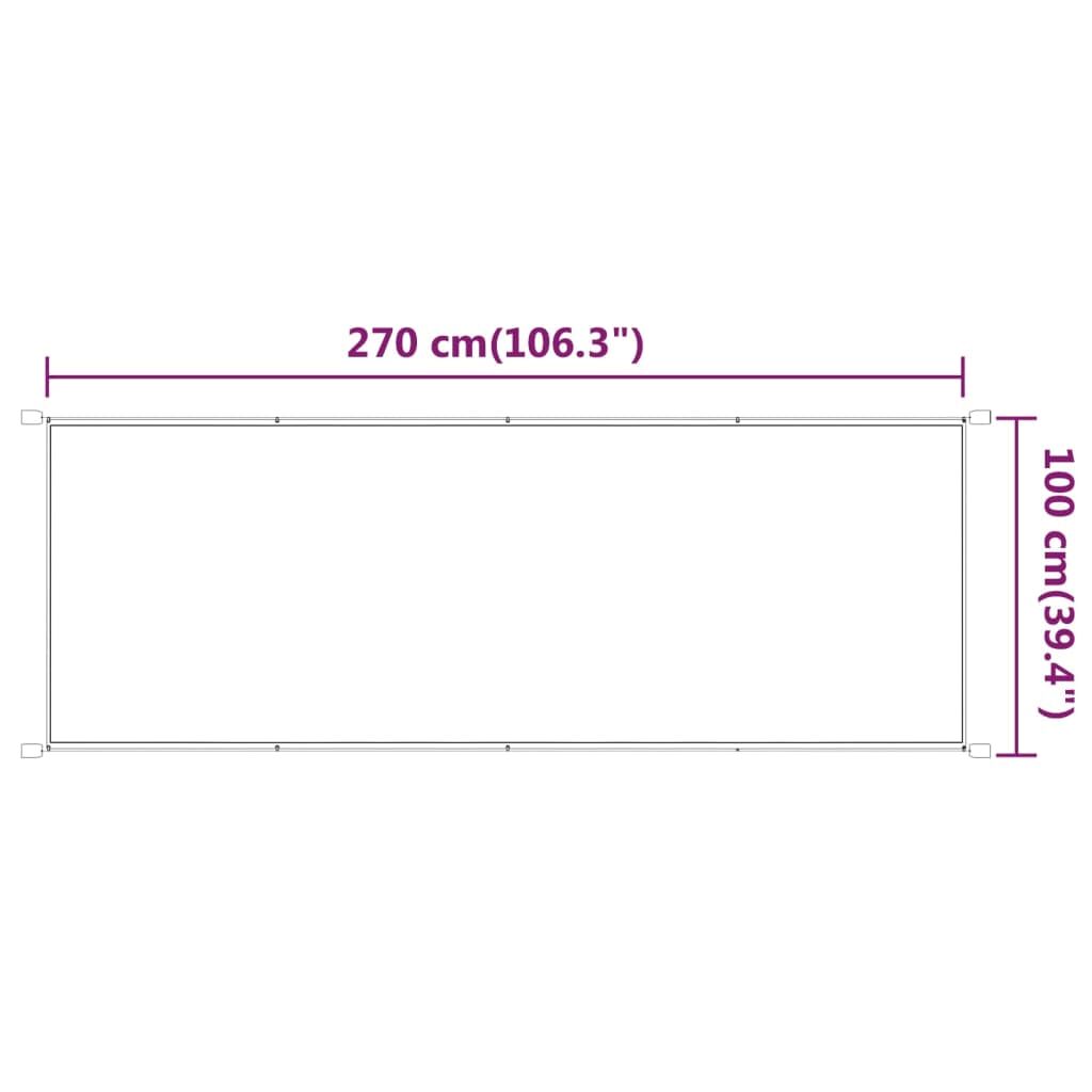 Vidaxl Toldo Vertical Verde Claro 100x270 Cm Tela Oxford_2