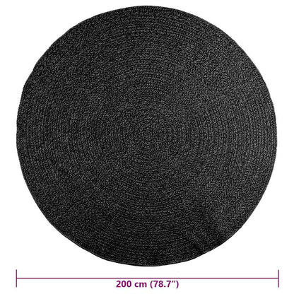 Vidaxl Alfombra Zizur Apariencia Yute Interior Exterior Antracita_2