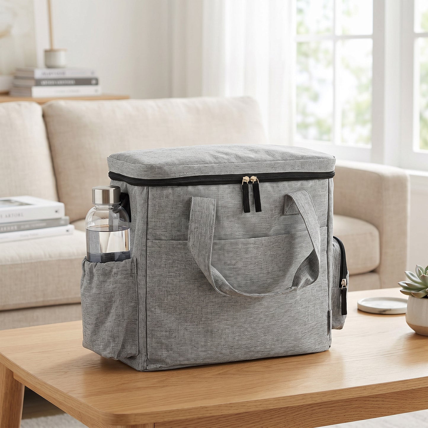 Pawhut Bolso De Viaje Para Perros Con 2 Contenedores De Pienso Y Cuenco Plegable_3