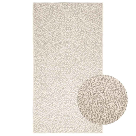 Vidaxl Alfombra Zizur Apariencia Yute Interior Exterior Crema 80x150cm_0