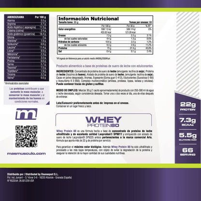 Whey Protein80 - 2 Kg - Bombón Rocher - Aumenta La Masa Muscular - Masmusculo_5