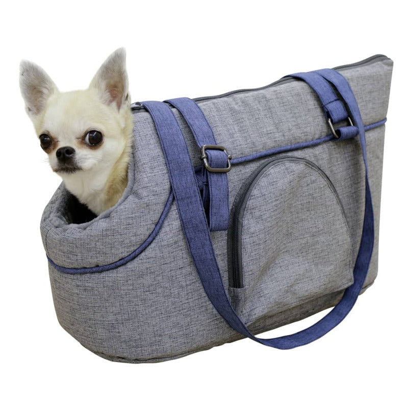 Kerbl Bolso Transportín Para Mascotas Marie Gris Y Azul 40x20x21 Cm_1