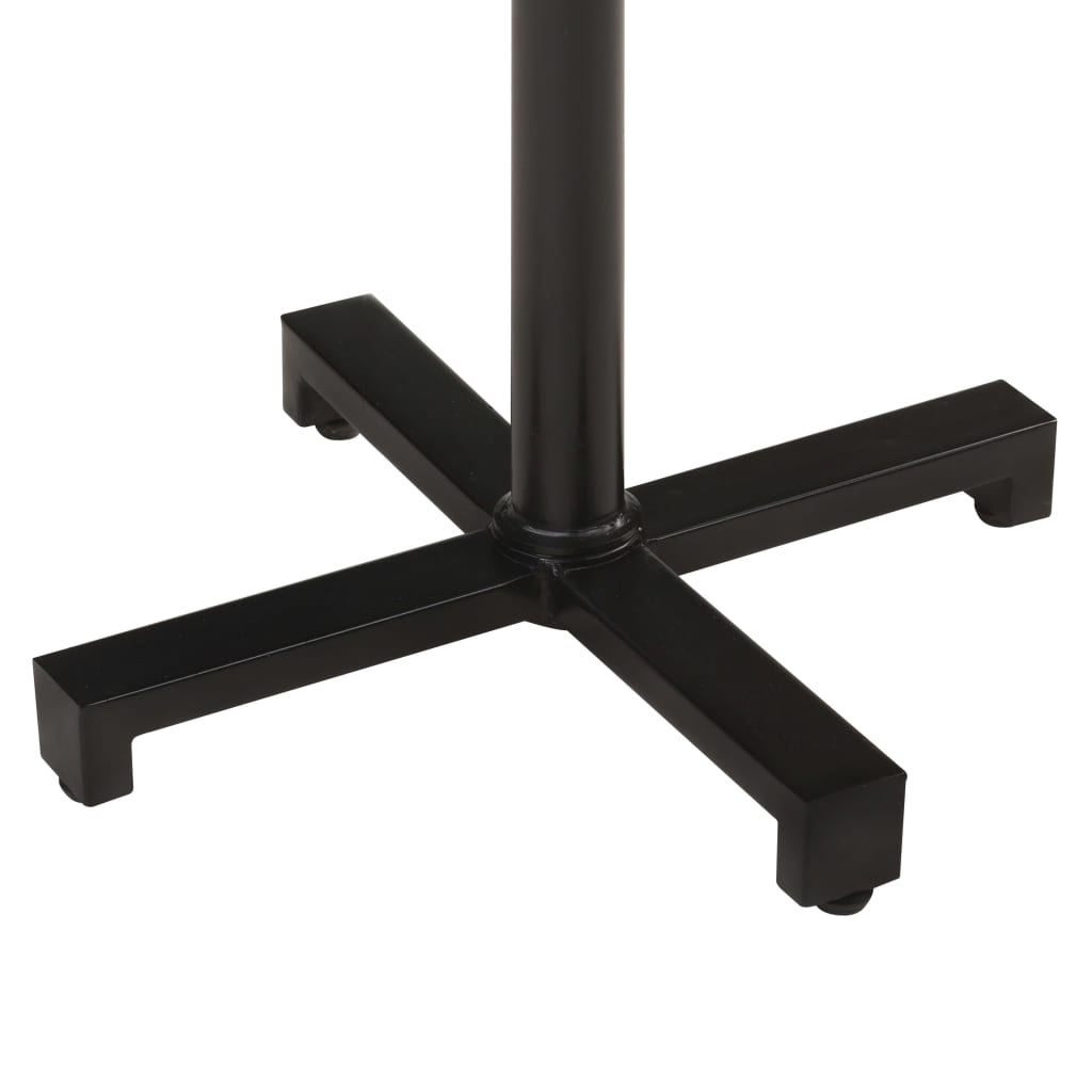 Mesa De Bistró Cuadrada Madera Maciza Reciclada 50x50x75 Cm_3