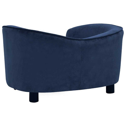 Vidaxl Sofá Para Perros Felpa Azul 69x49x40 Cm_4