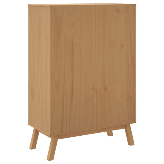 Aparador Olden Madera Maciza De Pino Marrón 85x43x125 Cm / Vetonek_0