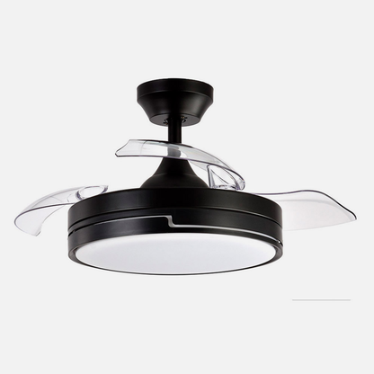 Ventilador Dc 48w Olimpia Negro 3aspas 91d 4800lm 6vel 3000k,4500k,6000k, Remoto+temporizador+memoria_3