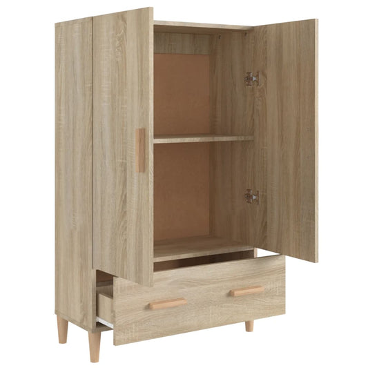 Aparador Madera Contrachapada Roble Sonoma 70x31x115 Cm / Vetonek_0