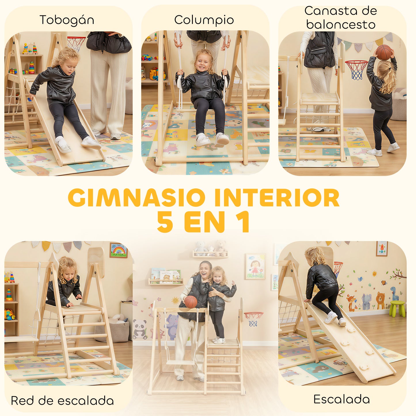Aiyaplay Tobogán Infantil 5 En 1_3