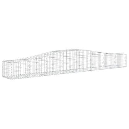 Cestas De Gaviones 5 Uds Forma De Arco Hierro 400x50x40/60 Cm_2