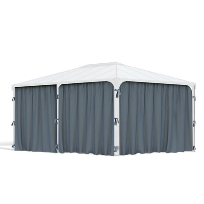 Set Cortinas para gazebo cenador Martinique 5000 + Milano 4300 Canopia by Palram
