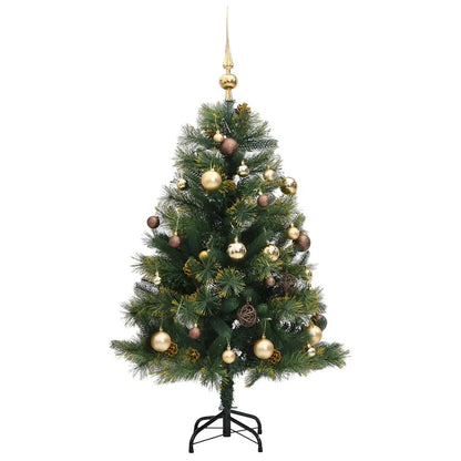 Vidaxl Árbol De Navidad Artificial Con Bisagras 150 Led Y Bolas 150 Cm_3