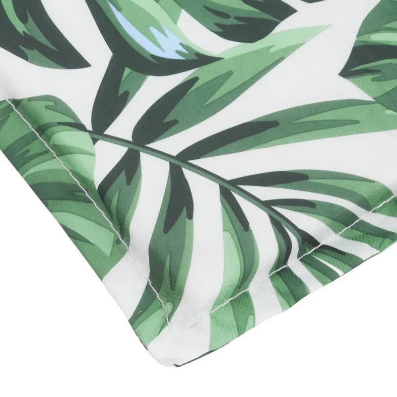 Vidaxl Cojín De Tumbona De Tela Oxford Estampado De Hojas 180x60x4 Cm_5