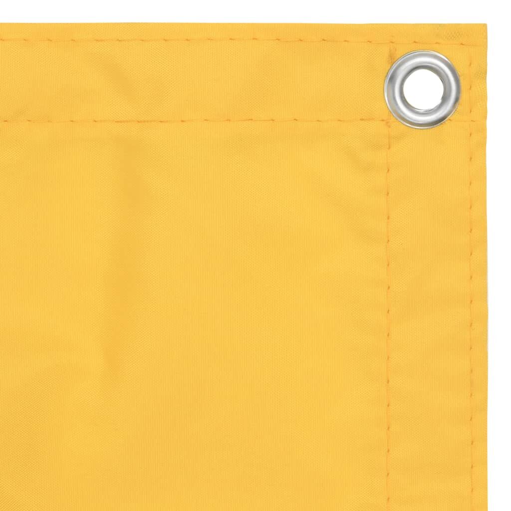 Vidaxl Toldo Para Balcón Tela Oxford Amarillo 120x500 Cm_1