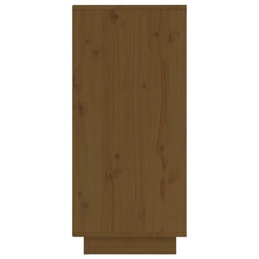 Aparador De Madera Maciza De Pino Marrón Miel 31,5x34x75 Cm / Vetonek_0
