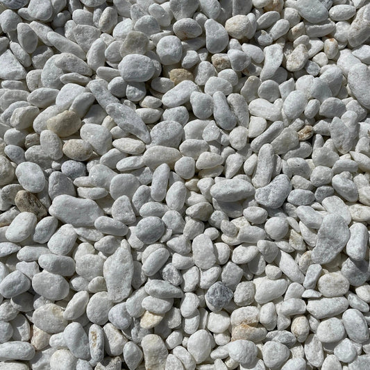 Canto Rodado Blanco Macael / Big Bag 1.000 Kg. / 6-12 Mm_0