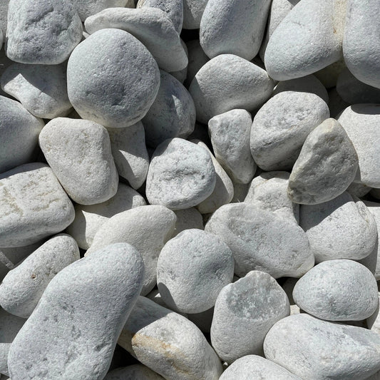 Canto Rodado Blanco Macael / Big Bag 1.000 Kg. / 60-90 Mm_0