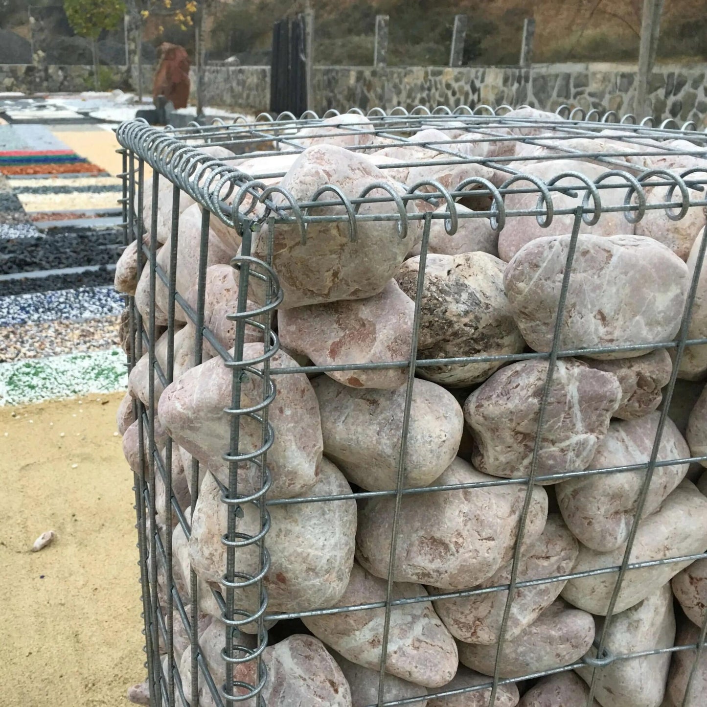Canto Rodado Rojo Gaviones / Big Bag 1.000 Kg. / 60-90 Mm_4