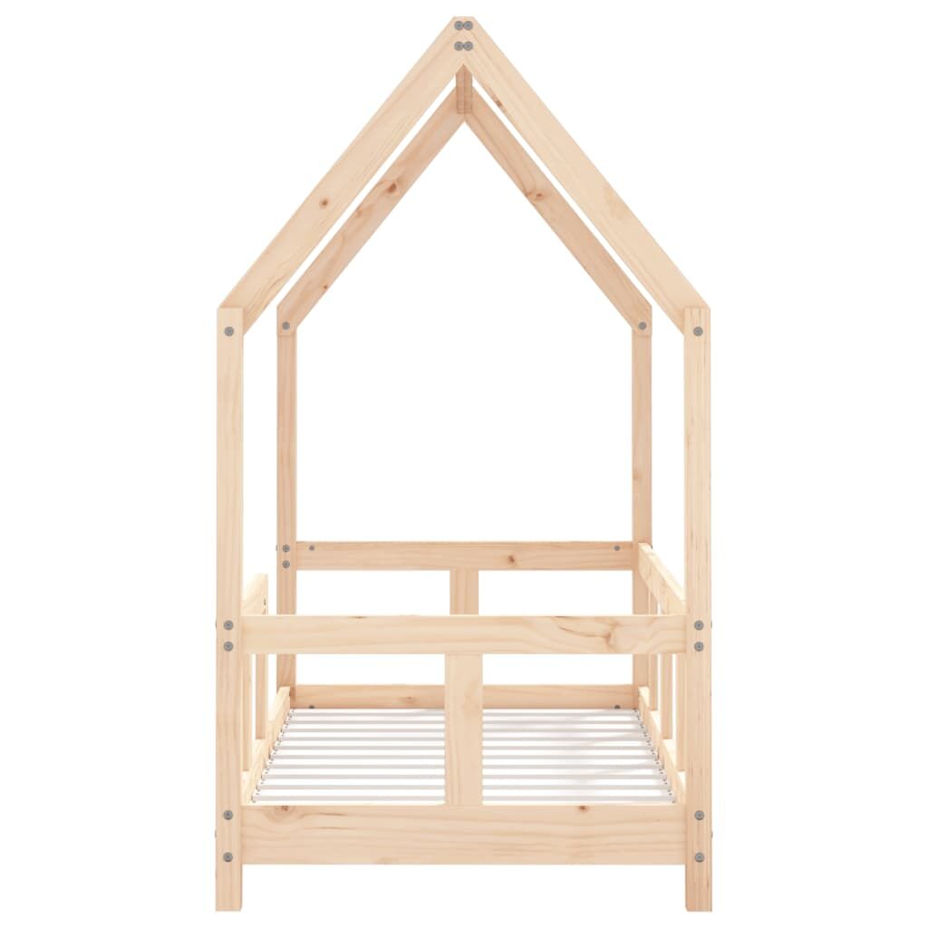 Vidaxl Estructura De Cama Para Niños Madera Maciza De Pino 70x140 Cm_4