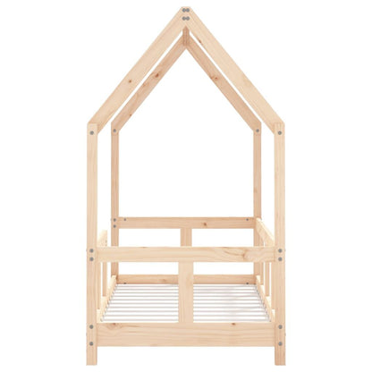 Vidaxl Estructura De Cama Para Niños Madera Maciza De Pino 70x140 Cm_4