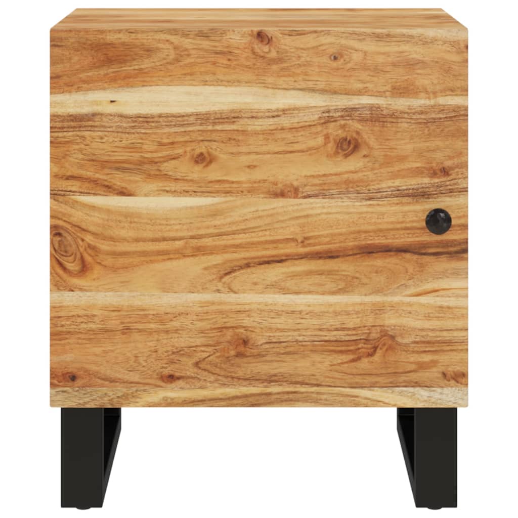 Mesitas De Noche 2 Uds Madera Maciza De Acacia 40x33x46 Cm_1