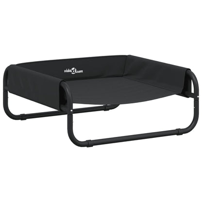 Vidaxl Cama Elevada Para Perros Tela Oxford Y Acero Gris Antracita_0