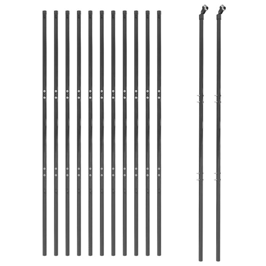 Cerca De Alambre De Acero Galvanizado Gris Antracita 1,4x25 M / Vetonek_0