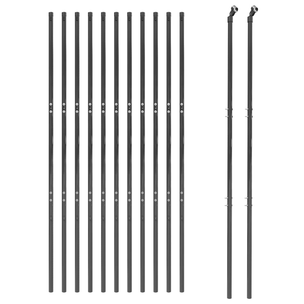 Cerca De Alambre De Acero Galvanizado Gris Antracita 1,4x25 M / Vetonek_0