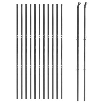 Cerca De Alambre De Acero Galvanizado Gris Antracita 1,4x25 M / Vetonek_0
