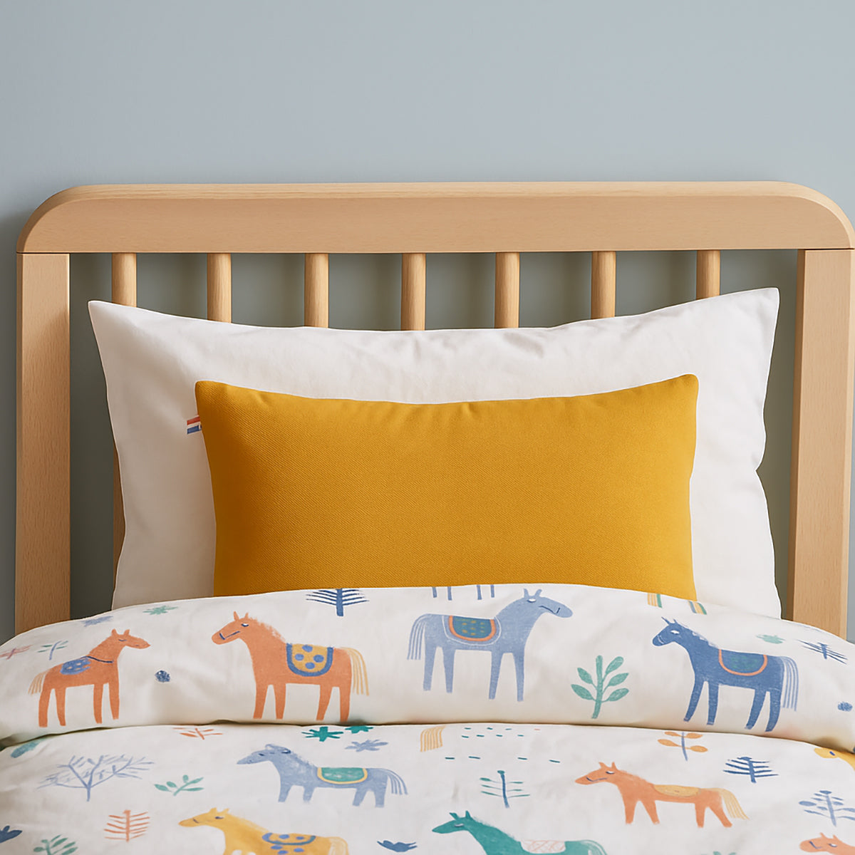 Cojín Rectangular De Algodón Orgánico Miel