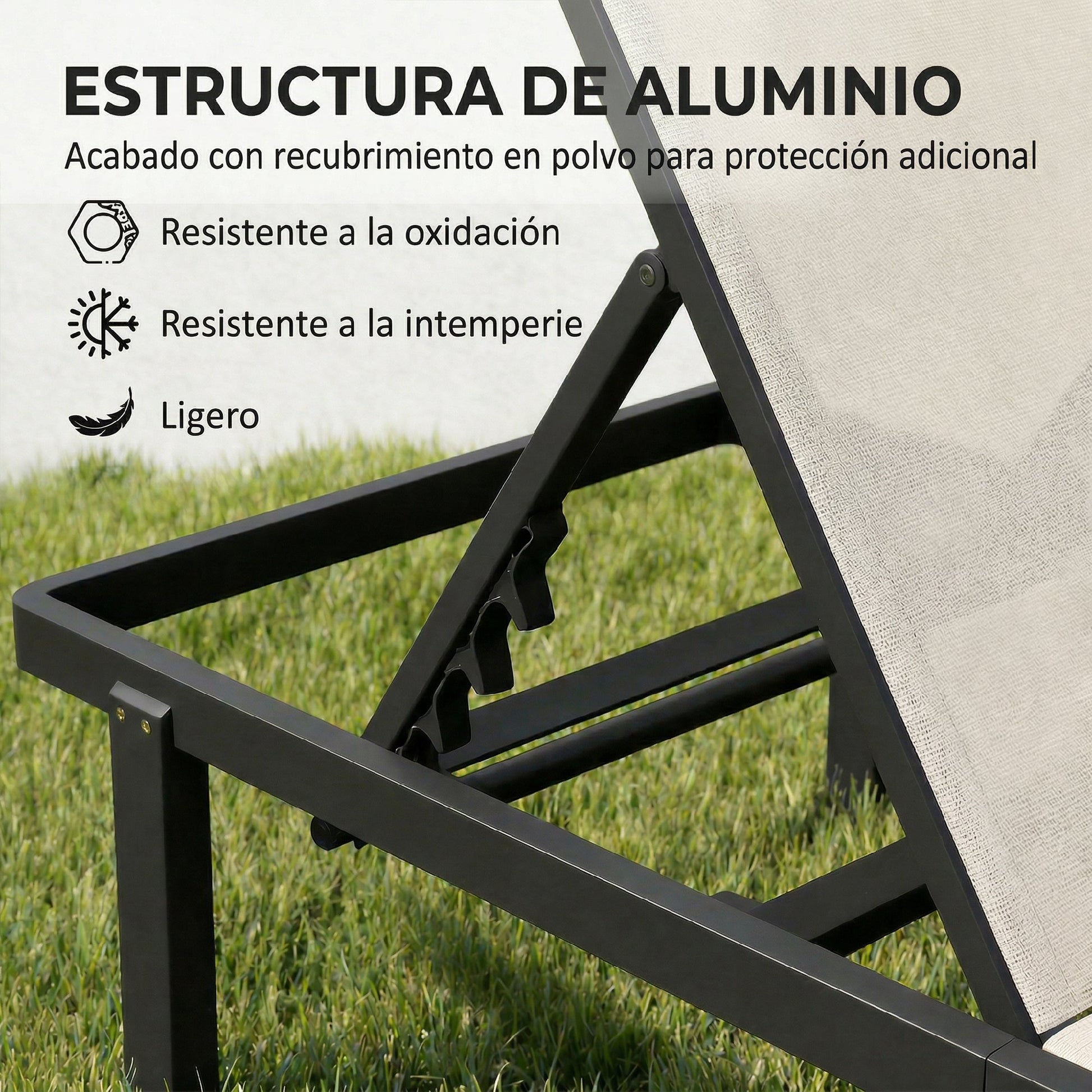 Outsunny Pack De 2 Tumbonas De Jardín Exterior_4