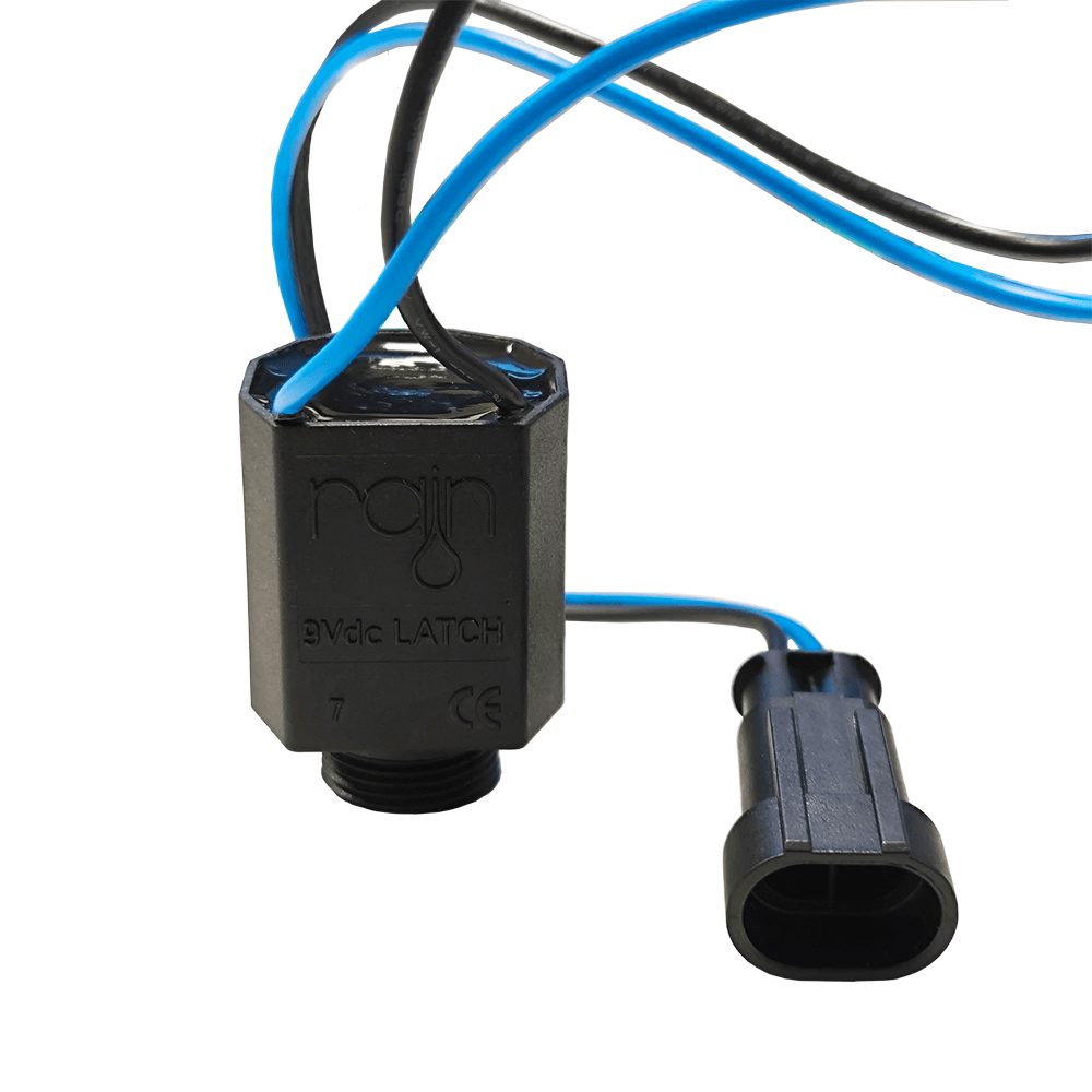 Solenoide Rain 9v Dc Latch Con Adaptador Y Palanca Para Abrir De Forma Manual
