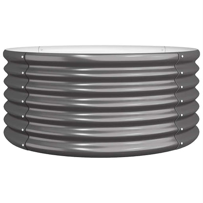 Jardinera Acero Galvanizado Antracita 80x80x36 Cm_0