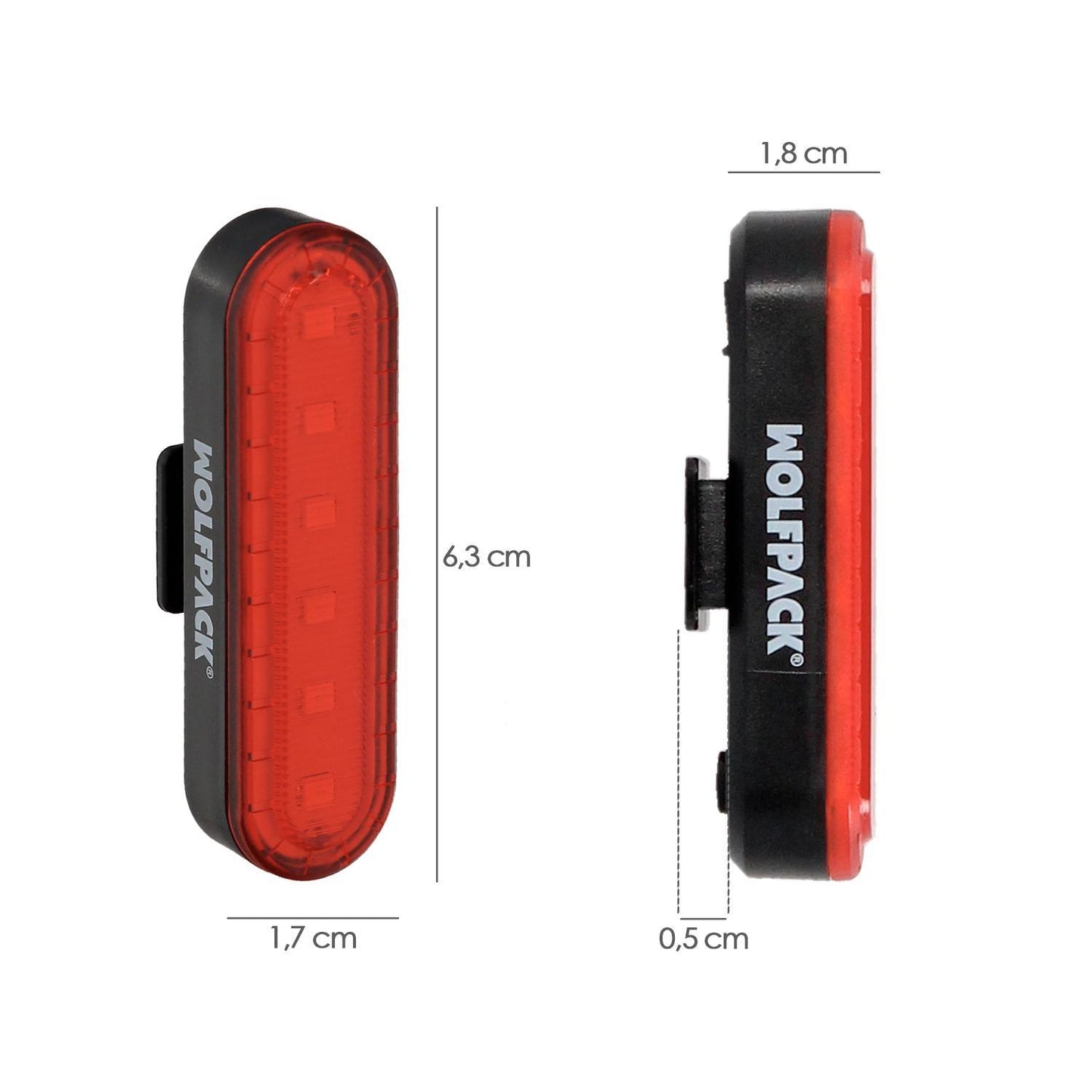 Luz Led Trasera Para Bicicleta / Patinete 100 Lumenes (4 Modos) Bateria Recargable Usb_1