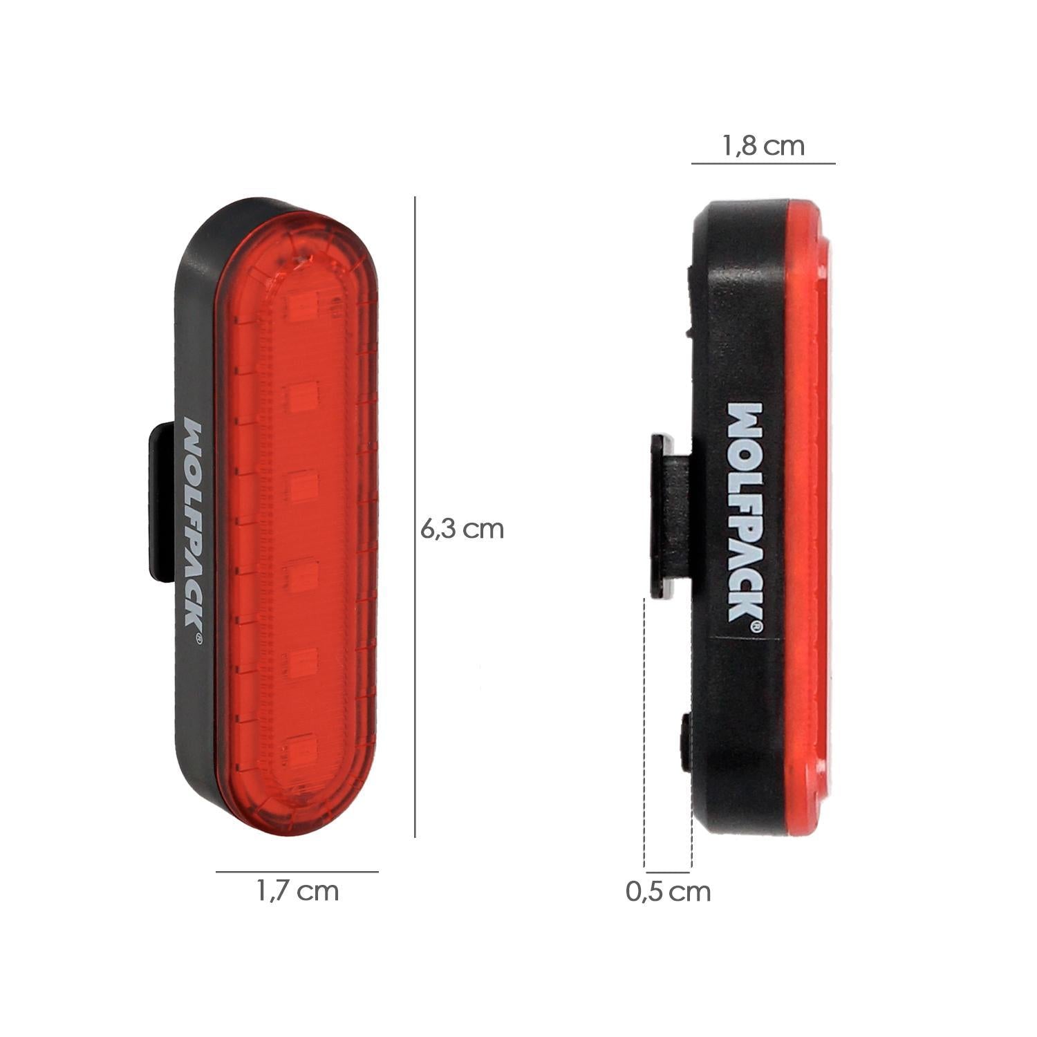 Luz Led Trasera Para Bicicleta / Patinete 100 Lumenes (4 Modos) Bateria Recargable Usb_1