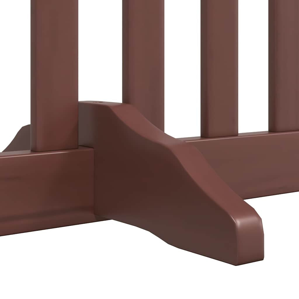 Vidaxl Puerta De Perros Plegable 12 Paneles Madera Álamo Marrón 960 Cm_4