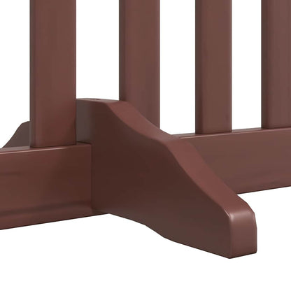 Vidaxl Puerta De Perros Plegable 12 Paneles Madera Álamo Marrón 960 Cm_4