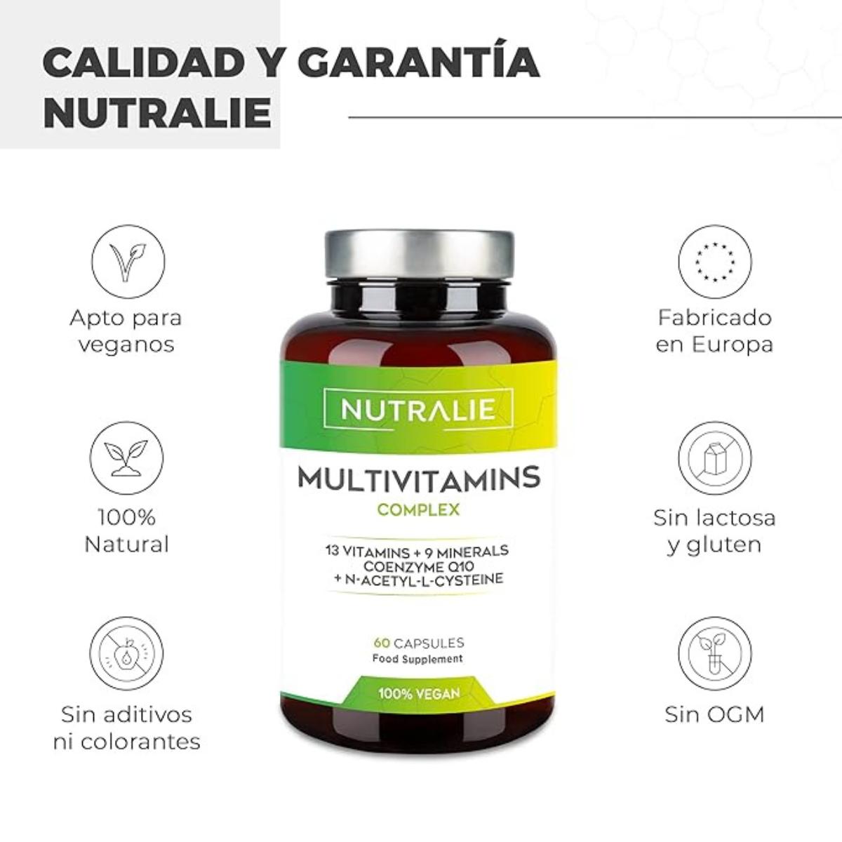 Nutralie Multivitaminas Complex con 29 activos 60 cápsulas