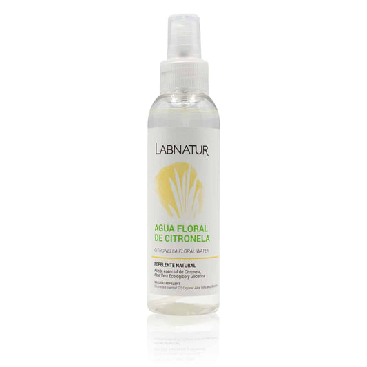 Agua Floral de Citronela Labnatur 125 ml | Repelente Natural de Mosquitos | Aloe Vera y Aroma Cítrico | Vegano_0