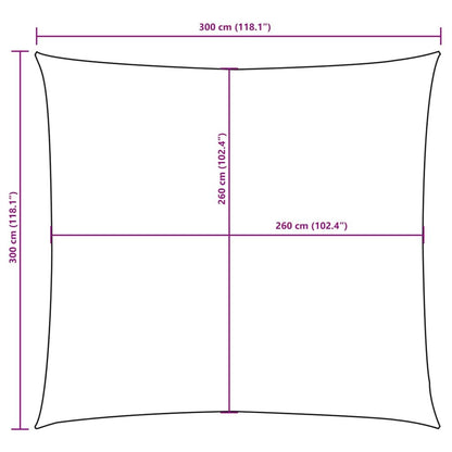 Vidaxl Toldo De Vela Cuadrado Tela Oxford Terracota 3x3 M_2
