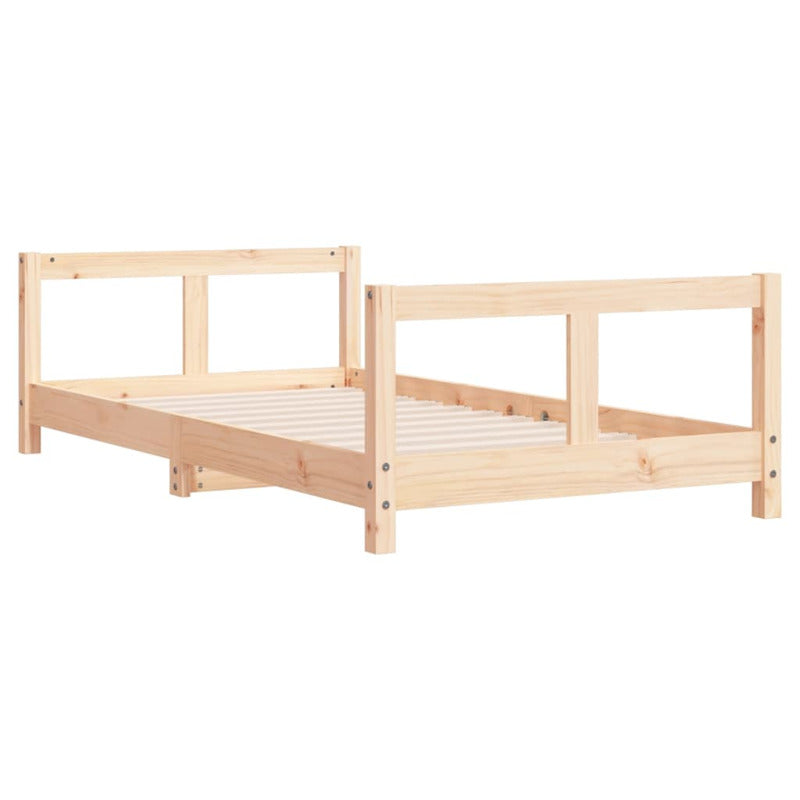 Vidaxl Estructura De Cama Para Niños Madera Maciza De Pino 80x160 Cm_5