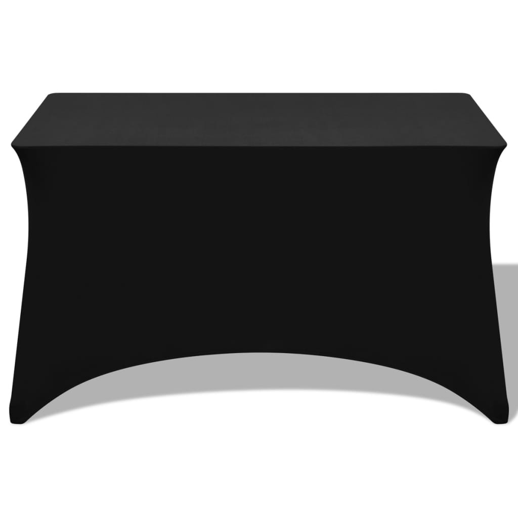 Vidaxl Funda Elástica Para Mesa 2 Uds 120x60,5x74 Negro_1
