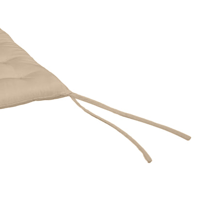Outsunny Juego De 6 Cojines Para Sillas De Comedor 40x40 Cm Caqui_4