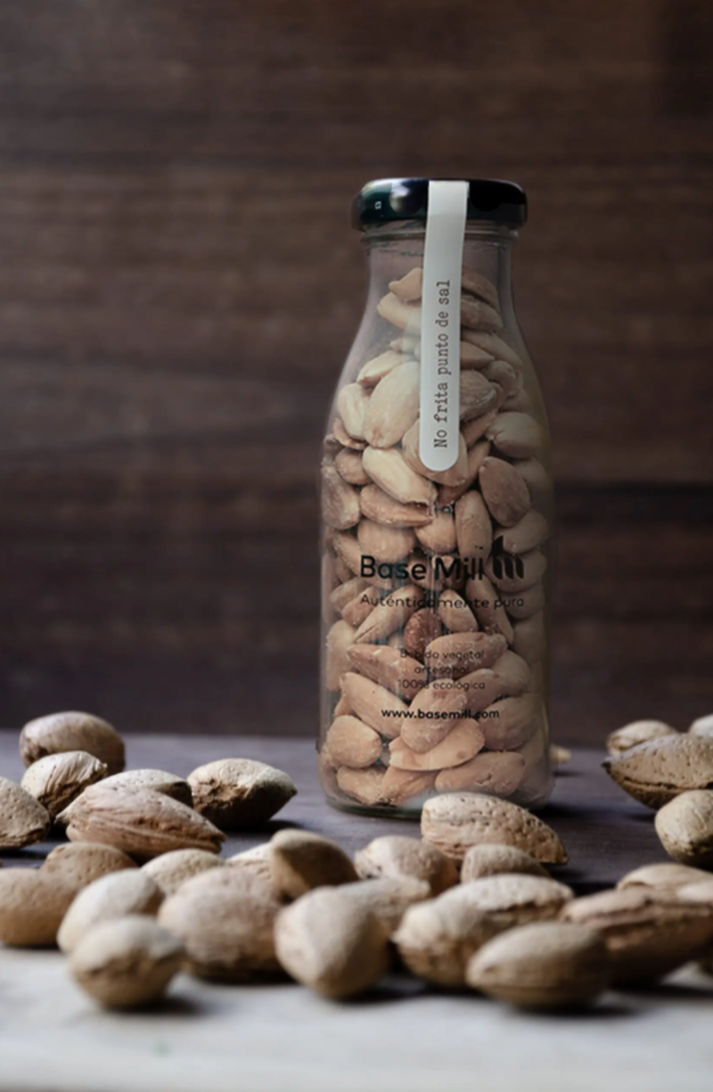 Pack Almendra No Frita Sin Piel Y Sal Eco (4 Botellas 150g)._1