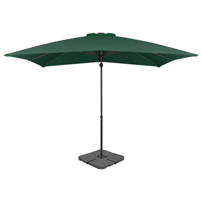 Vidaxl Sombrilla De Jardín Con Base Portátil Verde_0