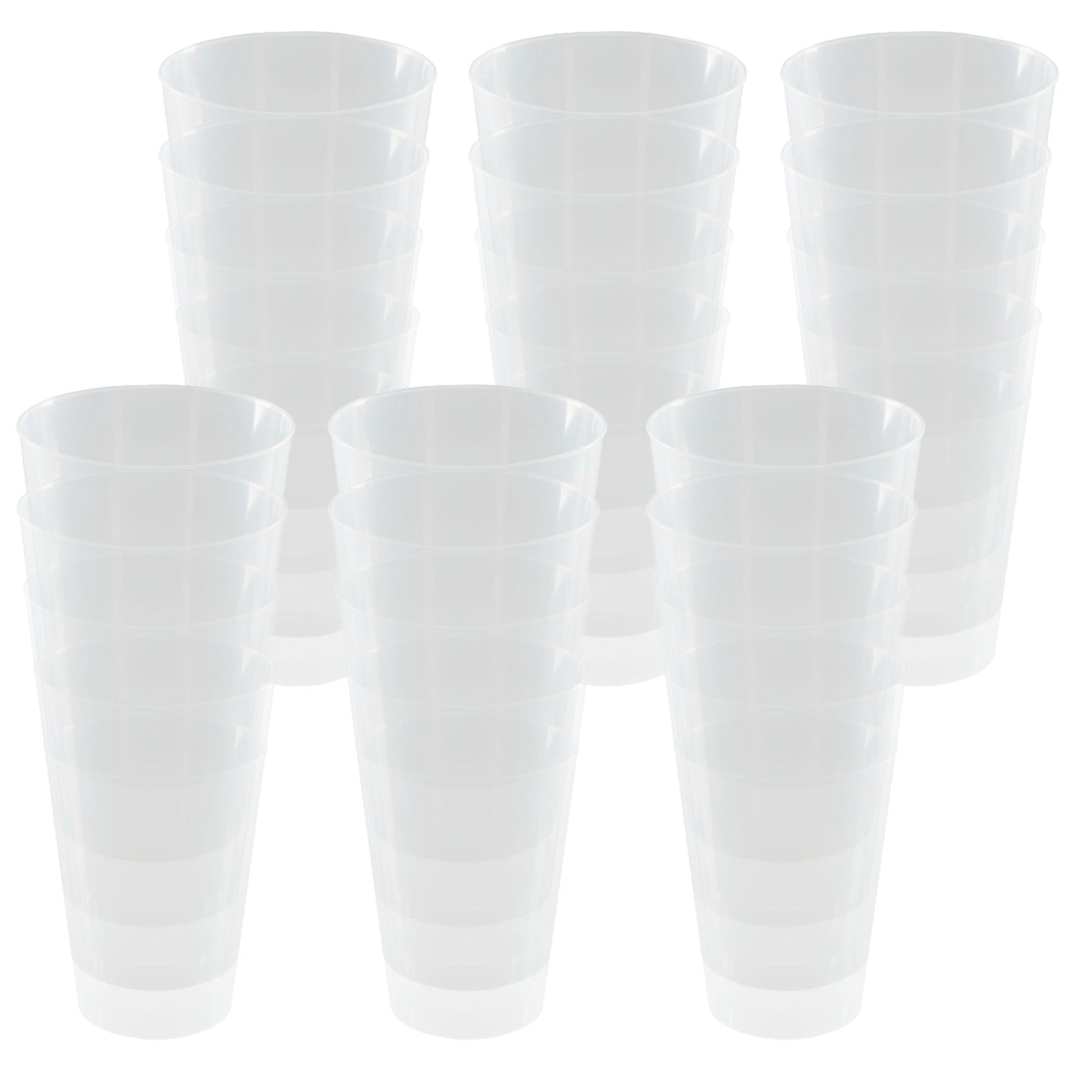 Pack De 30 Vasos Grande Reutilizable 550ml