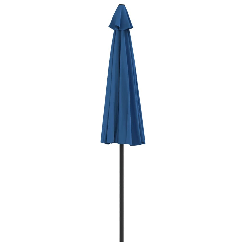 Vidaxl Sombrilla Balcón Semicircular Palo Aluminio Azul 270x144x222 Cm_3