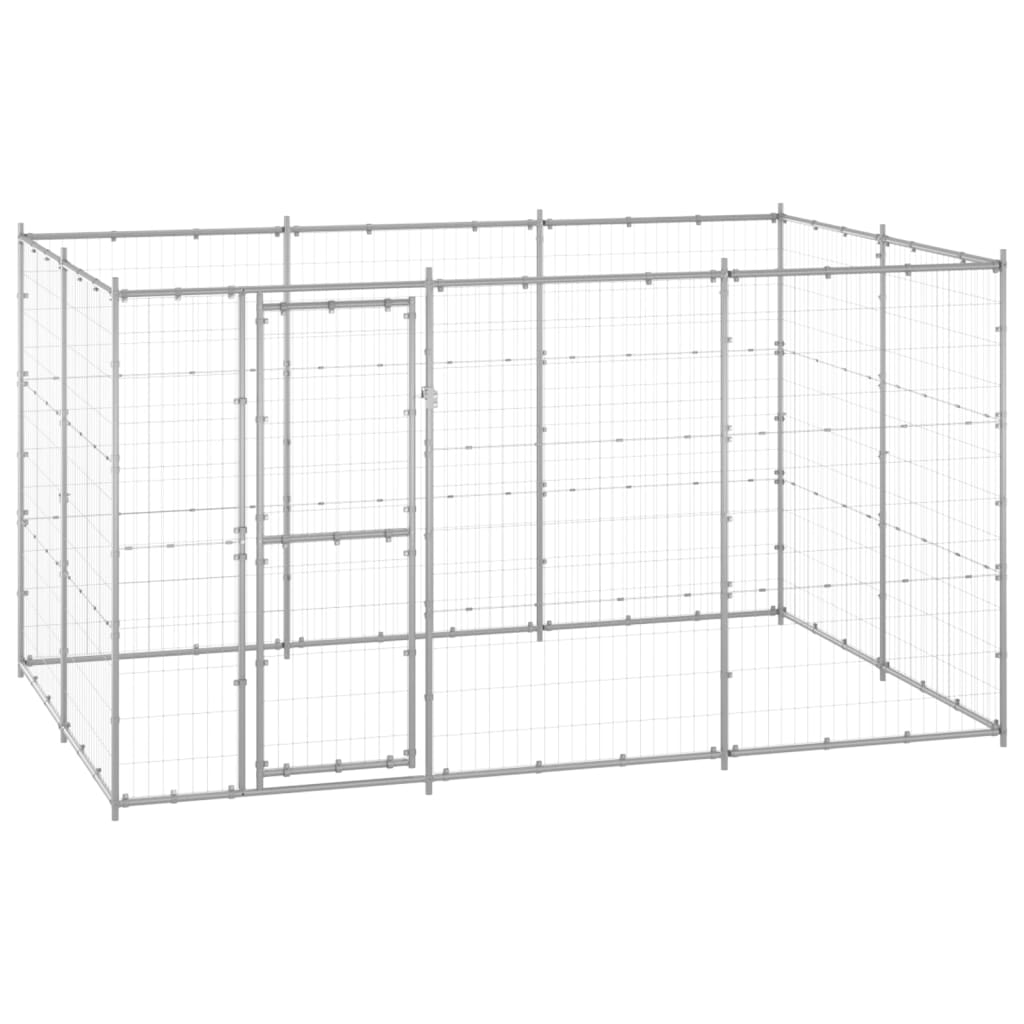Perrera De Exterior De Acero Galvanizado 7,26 M²_1