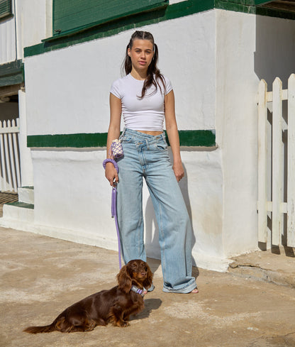 Cafide Correa De Material Reciclado Violeta. Modelo Ona._1