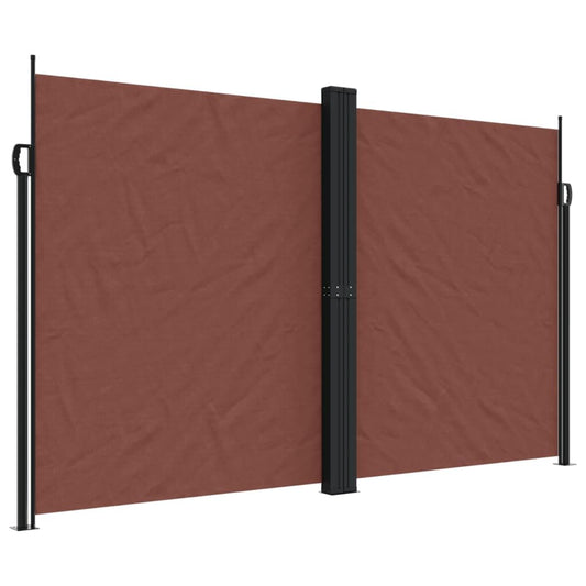 Vidaxl Toldo Lateral Retráctil Marrón 200x1000 Cm_0